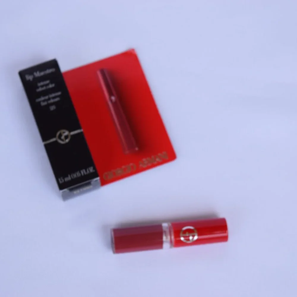 Giorgio Armani Lip Maestro Liquid Lipstick Set-Intense Velvet 524-3pc-BOXED-NEW